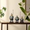 3 Pieces Terracotta Warrior Figurines Tabletop Souvenir Cultural for Living Room
