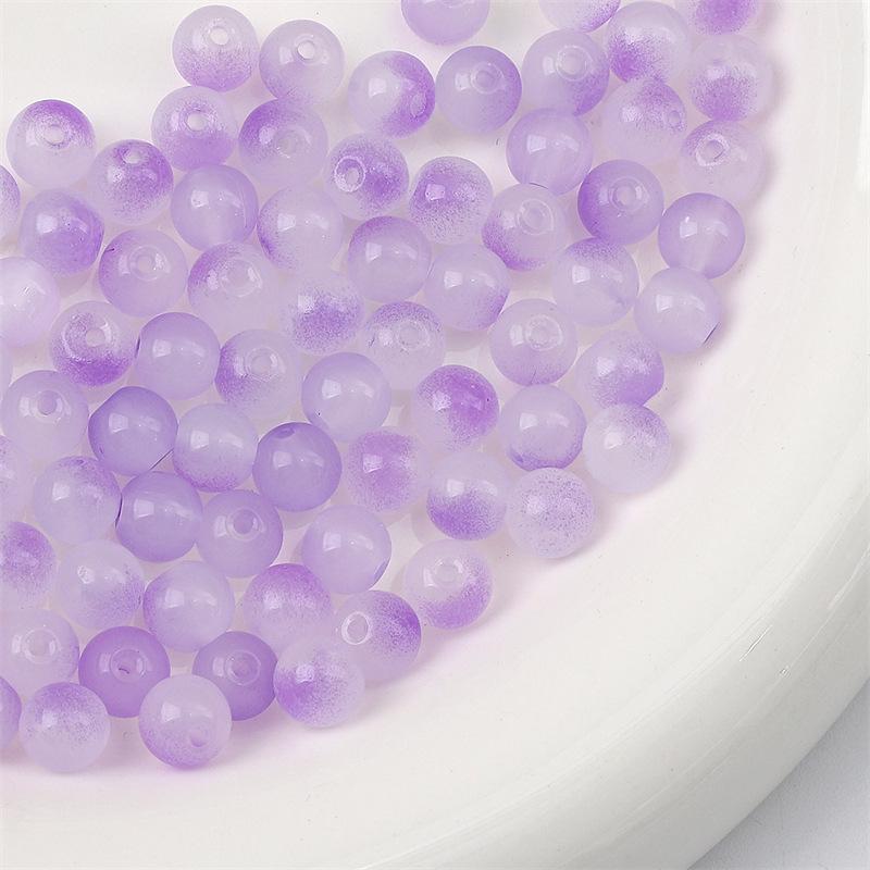 

8/10 мм потрескивающие двухцветные стеклянные бусины для изготовления украшений своими руками 8mm hole 1mm, 20 pcs