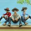 One Monkey Piece D Luffy Car Action Figurine Anime Themed Durable Decoration Pvc