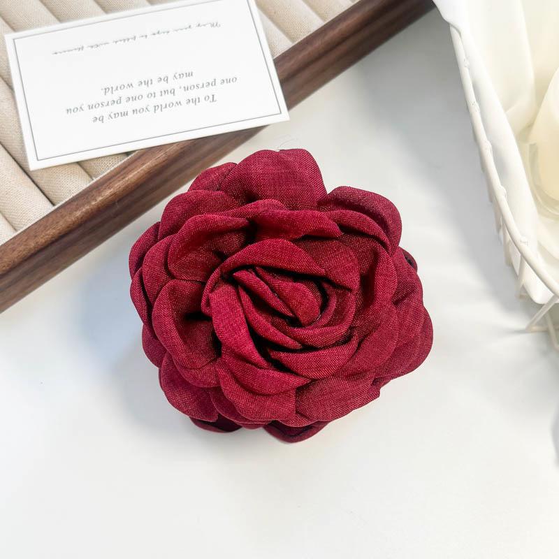 Agrafe de păr Vintage din material textil cu flori, crab, franceză, cu coadă de cal, fete, agrafe de păr, rechin, agrafe de păr pentru femei, accesorii de păr pentru pălării