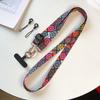 Verbesserte Version Retro-Muster Diagonales Band Verstellbar Handy Langes Lanyard Zum Aufhängen am Hals Um Verlust zu Verhindern Seil