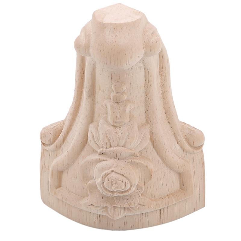 4pcs European Style Solid Wood Carved Furniture Foot Legs TV Cabinet Seat Feets Vintage Home Decor Decoration Accessories