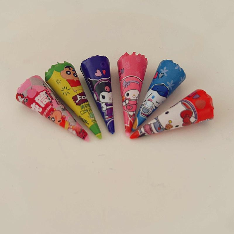 6 szt./zestaw Akcesoria Miniaturowe do Domku dla Lalek Mini Lody Symulacja Słodki Wafel Model Jedzenia Do Dekoracji Domku dla Lalek