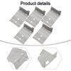 60 Pieces Door Installation Kit 5cm X 3.5cm X 1.6cm Door Installation Kit Wear-resistant Home Installation Project