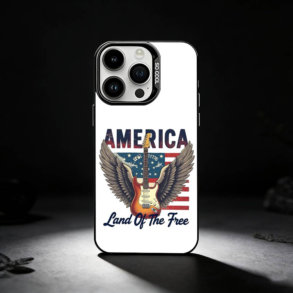 

American Flag Phone Case Phone Case For iPhone 17,16,15,14,13,12,11 Plus,Pro Max,XS,Colored silver phone case iPhone17