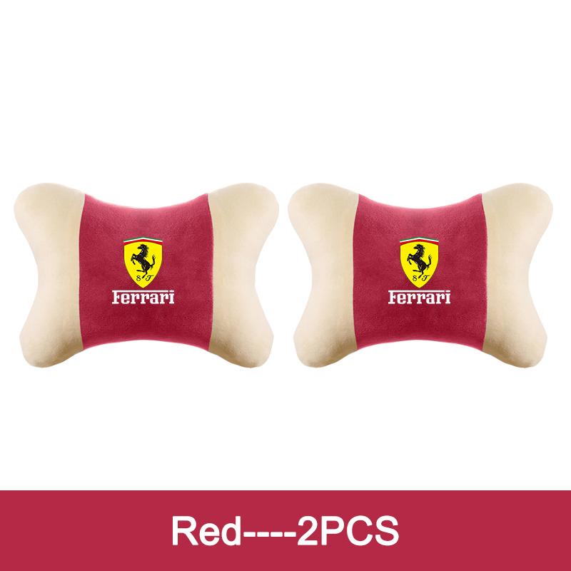 For Ferrari 488 F8 SF90 XX F430 Purosangue 296 Roma Spider High-End Suede Headrest Cushion Comfortable Neck Support Accessories ZX9