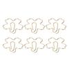 100pcs Gold Paper Clips Flower Shaped Paper Clips Electroplating Cute Special Fun Paper Clips for Ki