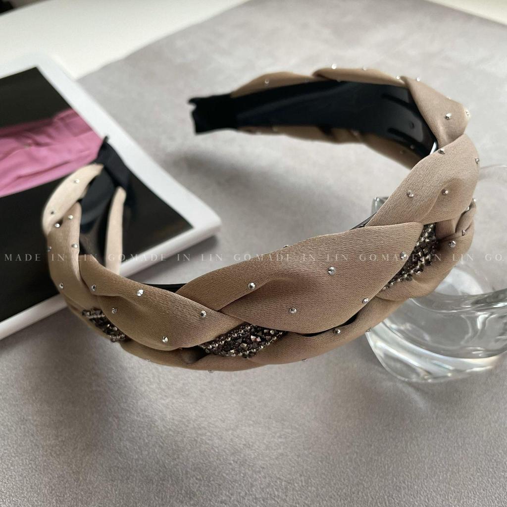 Candy Color Waffle Headband: High Crown, Advanced Face Wash Sponge, Wide Edge Hair Hoop for Early Spring.