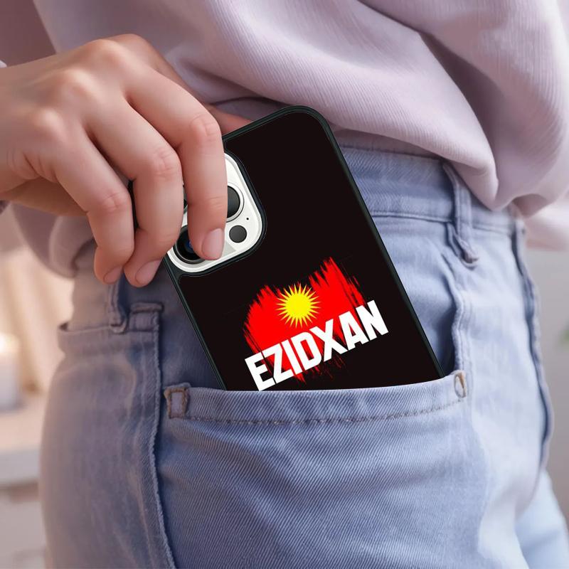 Yazidi Flag Ezidxan Phone Case For iPhone 17 Air 15 16e 14 13 Pro Max Coque 12 11 Pro Max PLUS cover