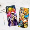 Cartoon Anime JoJo Jotaro Kujo Phone Case For Samsung S23 S22 S21 S20 S10 S8 Note 20 A9 A73 A71 A53 A33 Ultra Plus FE Black