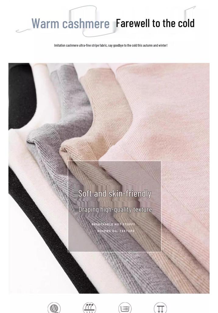 Maternity Fleece Wide-Leg Pants: Cozy, Loose-Fit for Spring, Autumn, Winter – Ideal Postpartum Wear