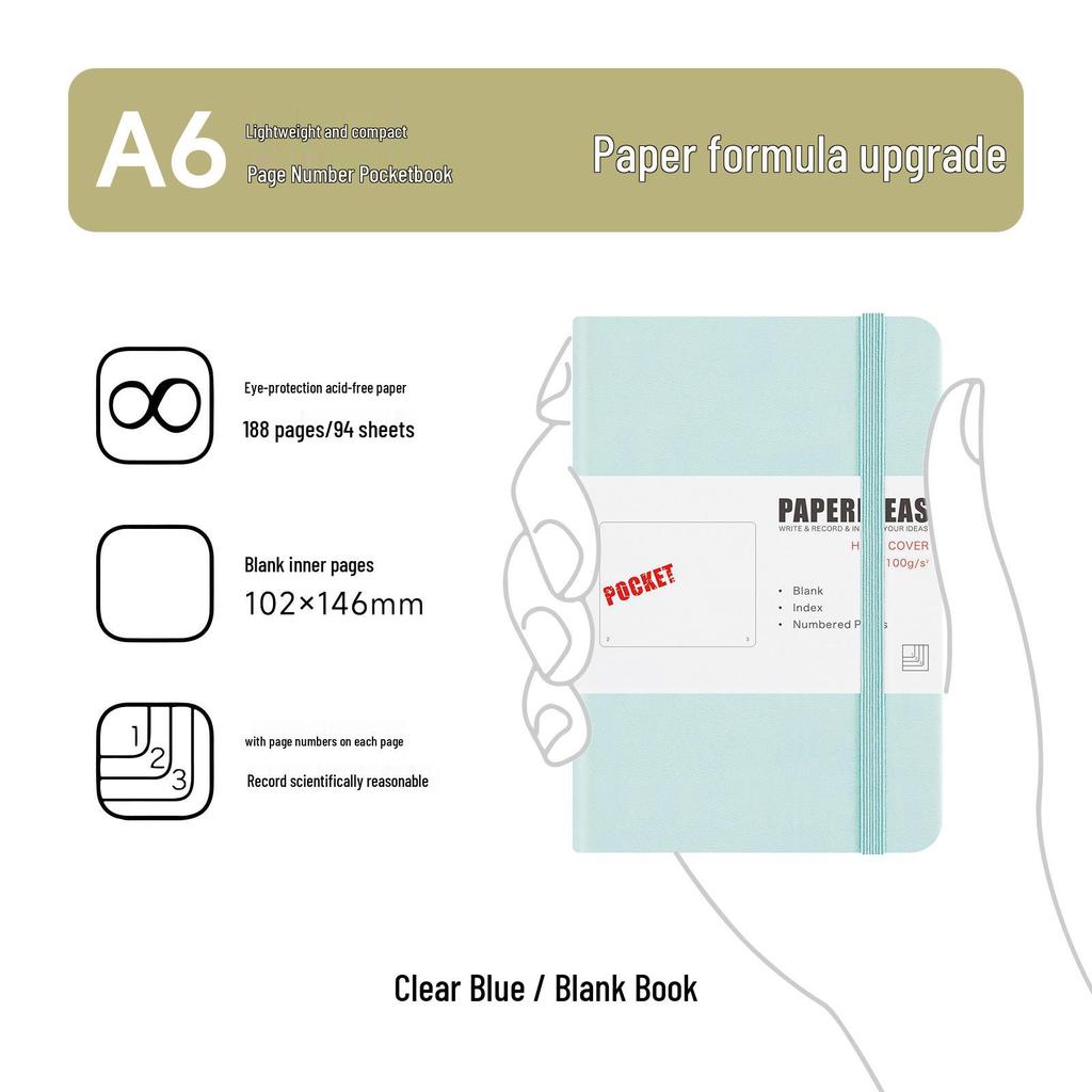 A6 Taschenkarten Mini Notizbuch: Tragbares Kurzschrift-Tagebuch & Reporter-Journal