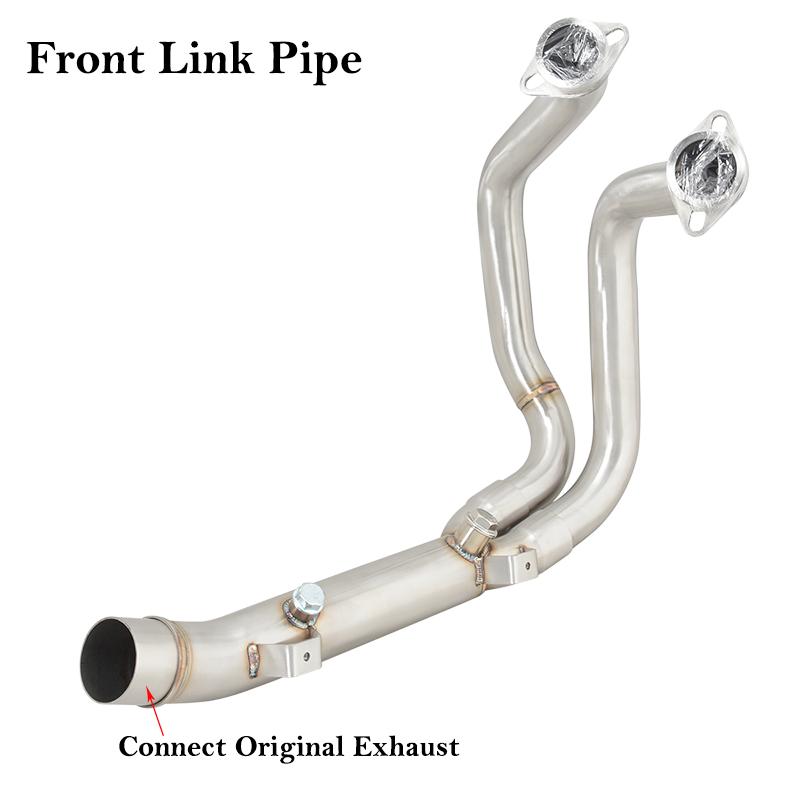Motorcycle Exhaust Headers Downpipes Collector Muffler Front Link Pipe For BMW F900R F900XR 2020-2023for F900R F900XR Type A