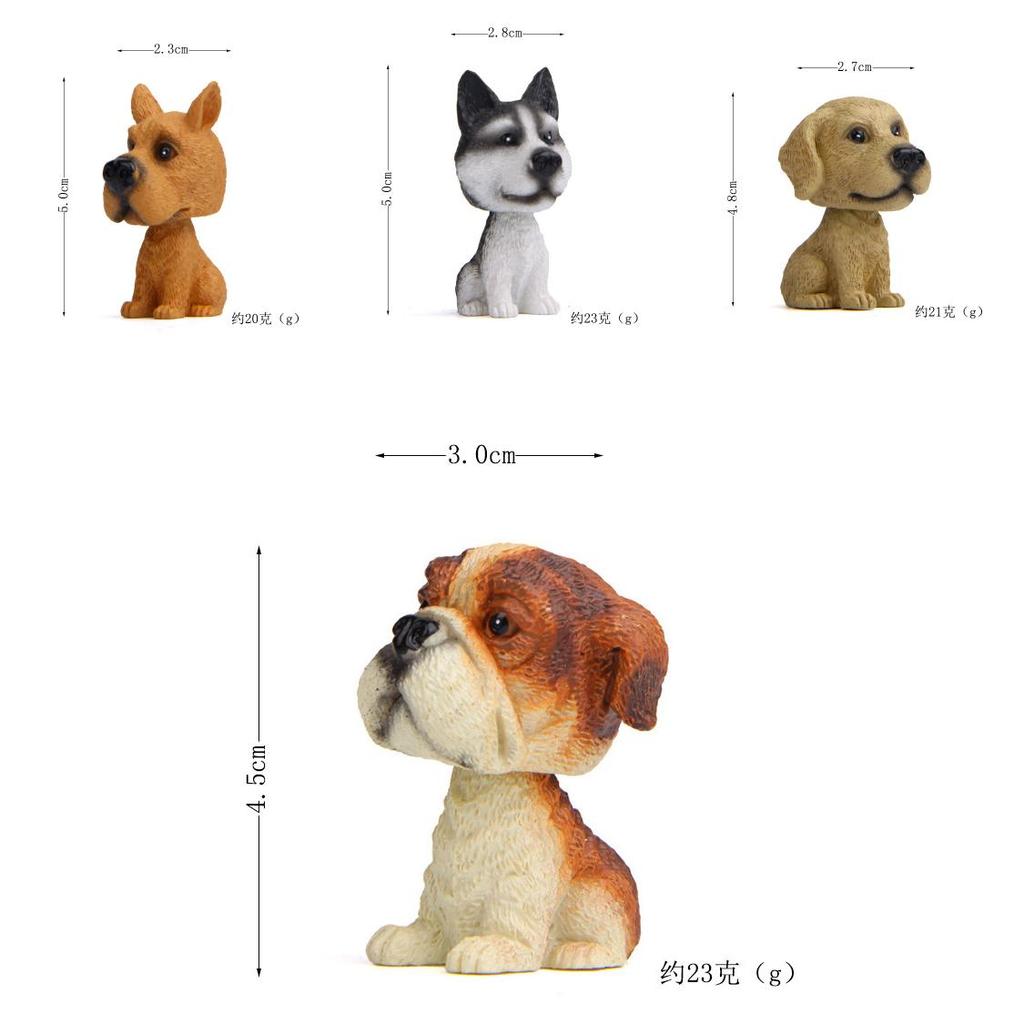 Husky Car Ornaments Resin Models For Auto Interior Decor Gift For Celebration Occasions