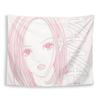 1pc Anime Fabric Tapestry Pink Hair Vivid Eyes Character Wall Hanging Style Art for Indoor Home Decor