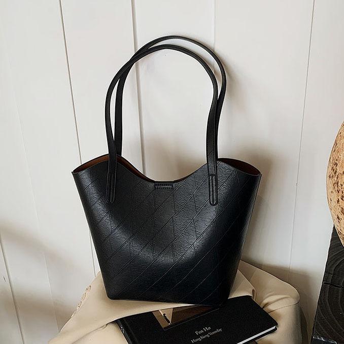 

Simple and fashionable large-capacity tote bag women s new high-end versatile shoulder bag commuter bag