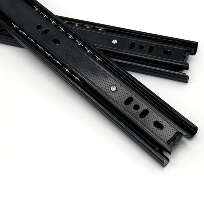 1Pair Cold Rolled Steel Drawer Slides Soft Close Drawer Track Rail Cabinet Drawer Track Slide Sliding Furniture Hardware