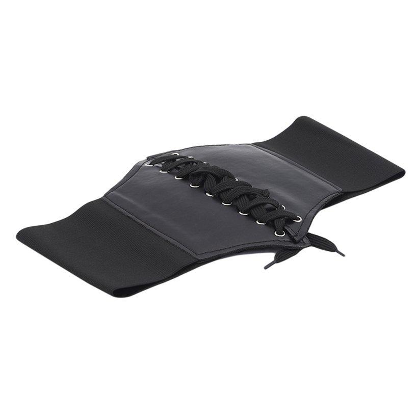 Mode large Corset ceinture PU femmes ceintures extensibles décontracté Corset pansement