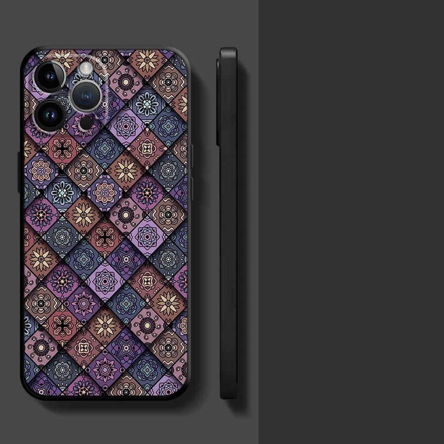 Bohemian Pattern Phone Case for Apple iPhone 17 Pro Max 12 13 Air 11 14 17e 16 15 Pro 7 8 XR XS MAX Funda Phone Cover