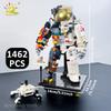 Non-Toxic 360° Rotatable Transparent Space Station Globe Stem Model Building Blocks Technology Bricks Home Decor Toys Adult Gift