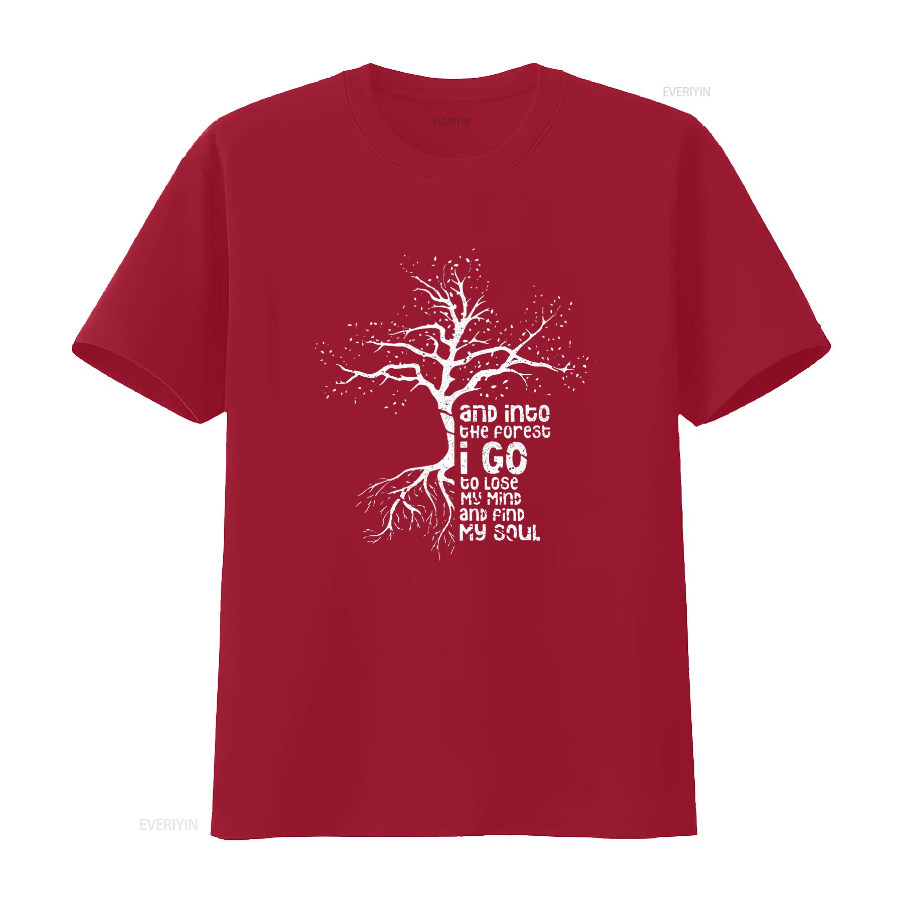 

Into The Forest I Go To Lose My Mind And Find S Women Chic T Shirt vintage Washed Unisex Casual homme designer clothes S