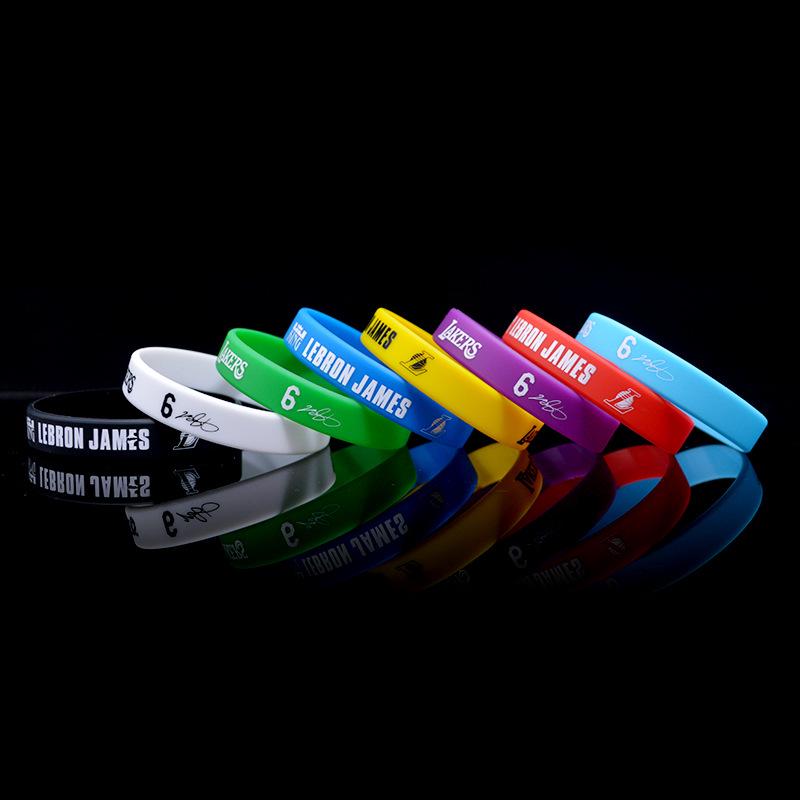 Braccialetti in Silicone da Stella NBA: Kobe, LeBron, Curry, Irving, Durant - Braccialetti per Fan di Basket e Calcio