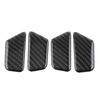 For Chevrolet Equinox 17-22 4x Carbon Fiber Black Inner Door Bowl Cover Trim