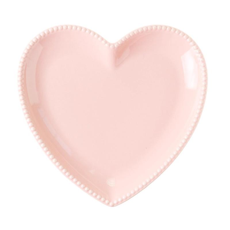Nordic Irregular Heart-shaped Ceramic Dinner Plate Breakfast Dessert Bowl Exquisite Heart Dinner Dish Kitchen Utensils Art Decor