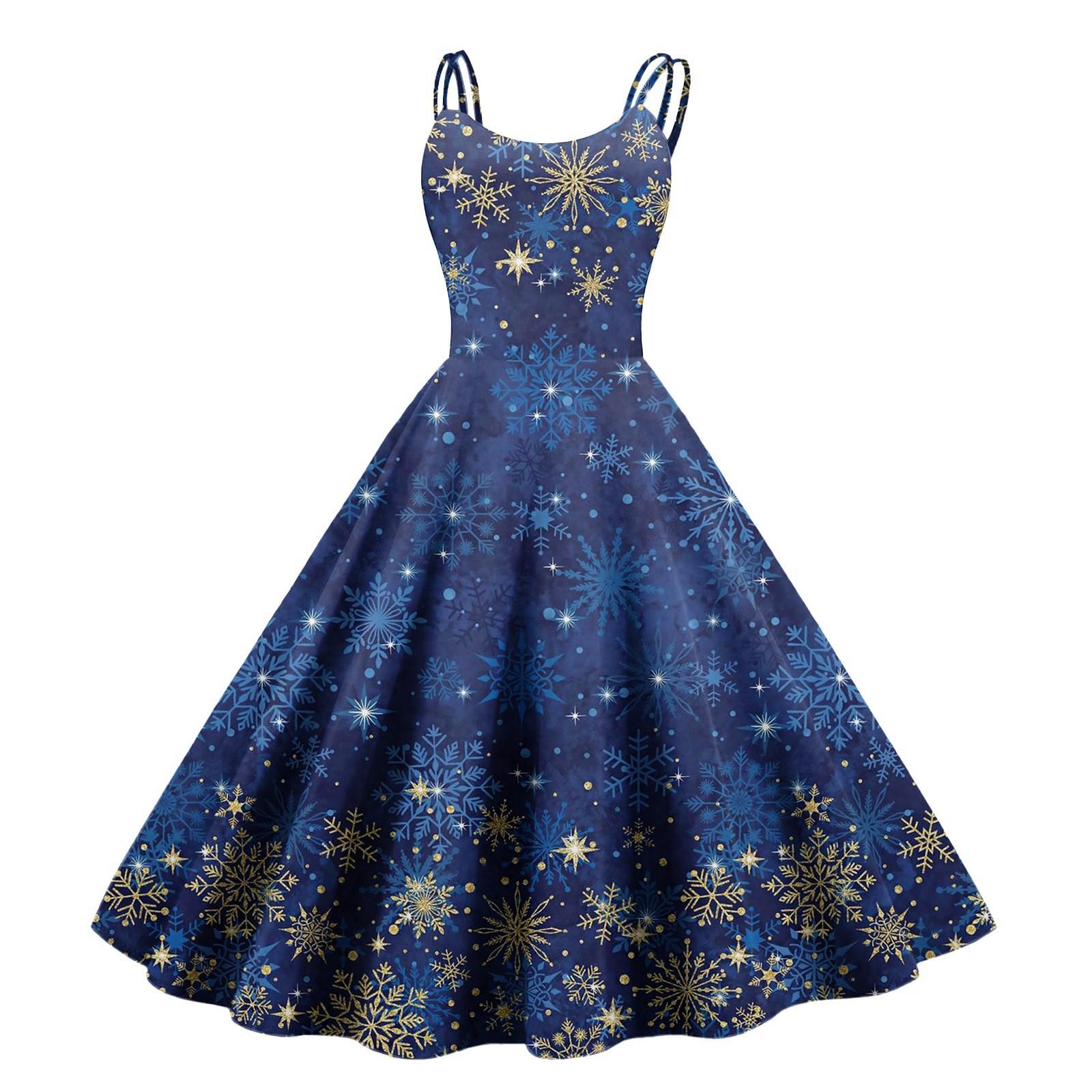 

Женское модное рождественское печатное сексуальное коктейльное платье без бретелек в готическом стиле в стиле панк-винтаж XL