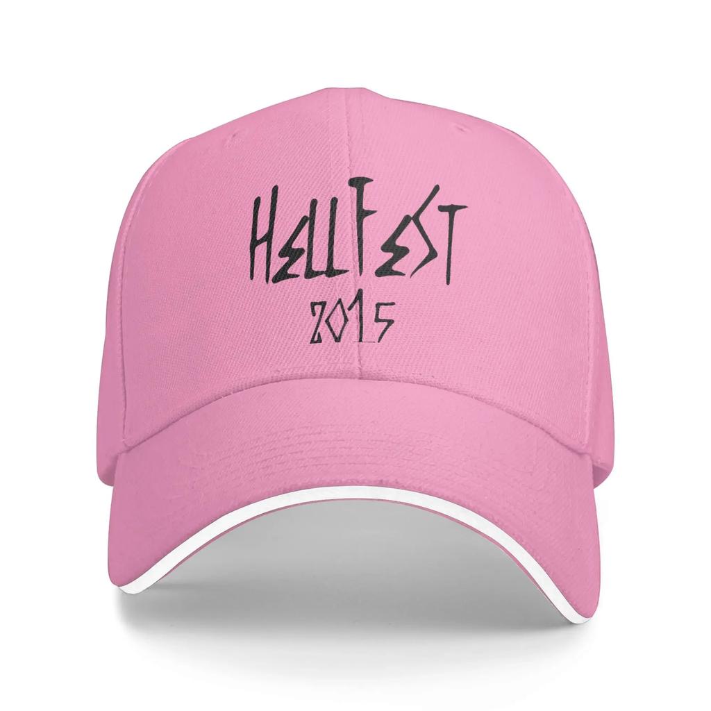 Summer Casual Baseball Cap Hellfest Metal Music Festival 2015 Running Hippie Trucker Hat For Unisex Adult Sun Baseball Caps