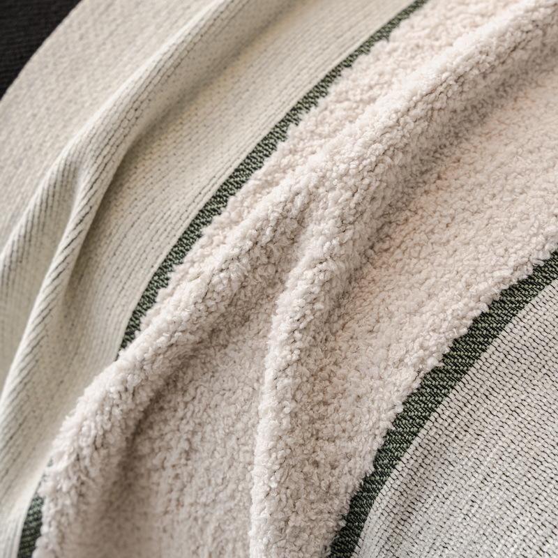 Striped Chenille Velvet Sofa Towel Universal Couch Chair Cover Throw Blanket Furniture Protector for All Season Dustproof