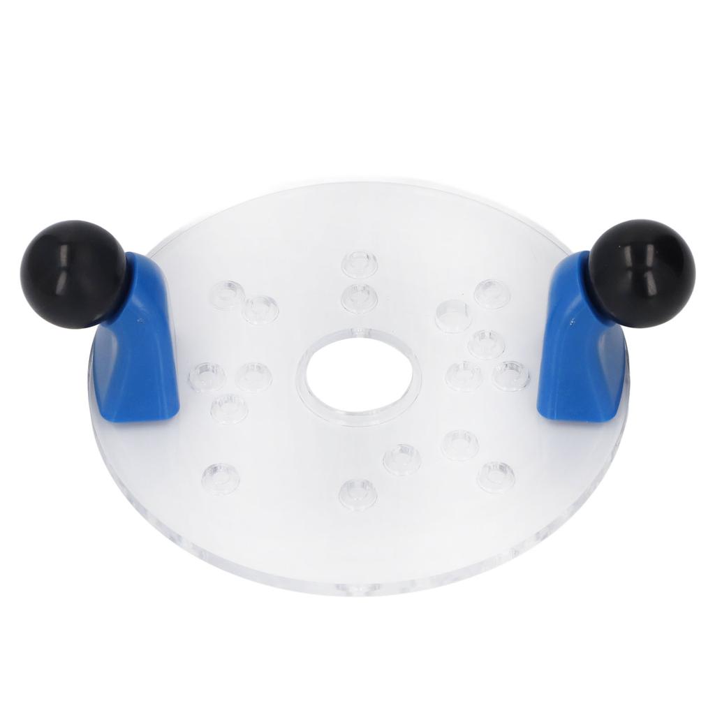 Universelle Router-Grundplatte für Tischfräse Tragbar Transparentes PVC mit vorgebohrten Löchern Schaft Rund