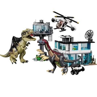 Jurassic dinosaurie Södra Behemothdrake och Sickeldrake Attack 76949 Tyrannosaurus Rex Byggklossar Barnleksak Pojke