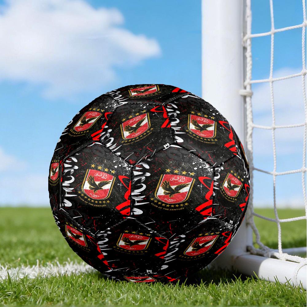 Ahly Football Club Printed Size 5 Soccer Balls, High-Quality, Anti-Slip, Protective Football, A Unique Gift , Birthdays, Christmas Gifts