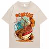Japan Harajuku Dragon Noodle Unisexs Hip Hop T Shirt Monster T Shirt Streetwear Summer Top Tee Cotton T Shirt Hiphop T Shirt Unisex