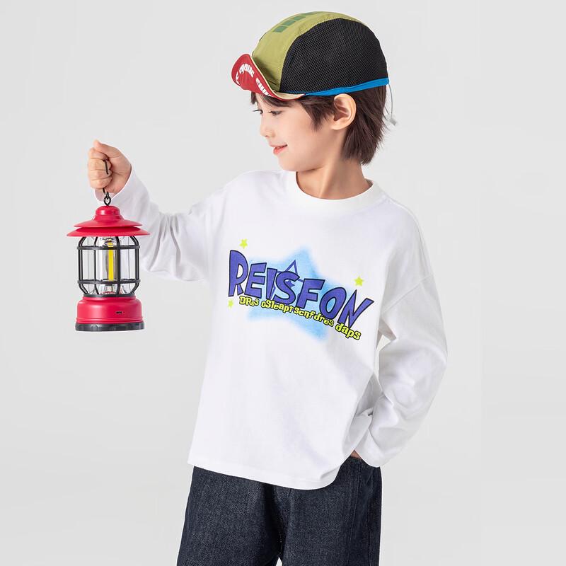 Duoduojia Boys' Casual Pure Cotton Long-Sleeve Printed T-Shirt