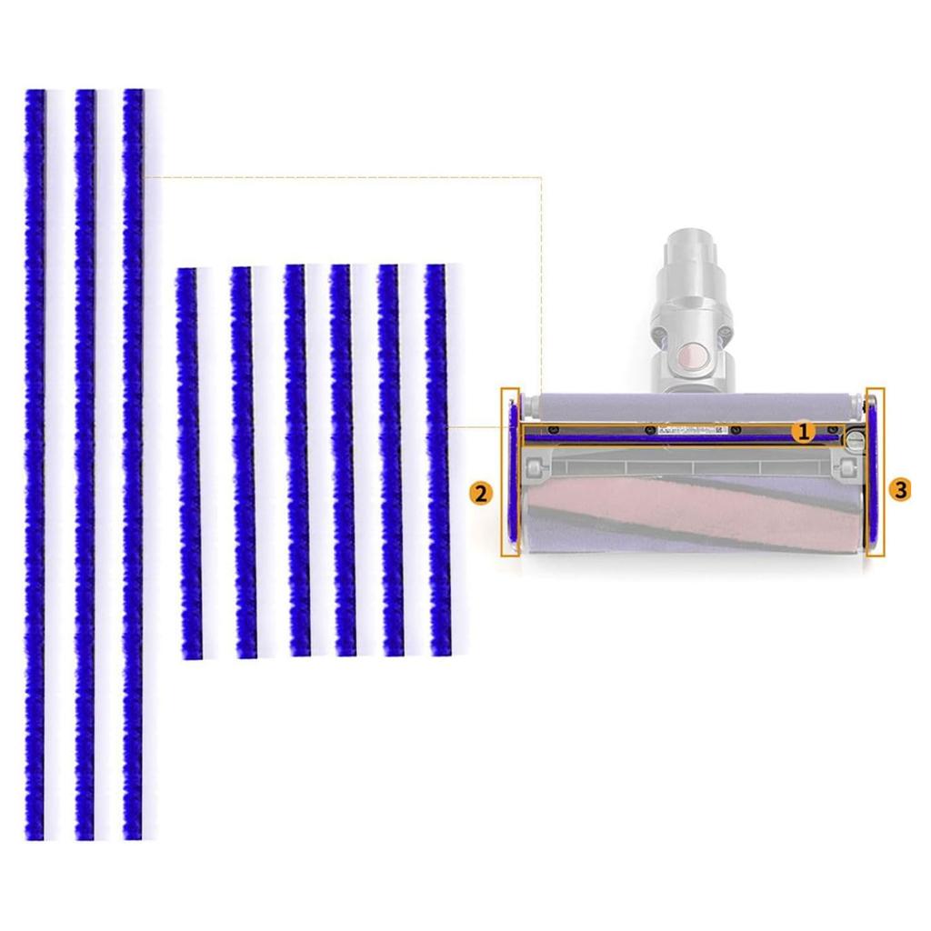 Støvsuger Myk Børste Tilbehør Effektiv Støvfjerning Myk Rullehode Reservedeler for Hjem og Kommersiell