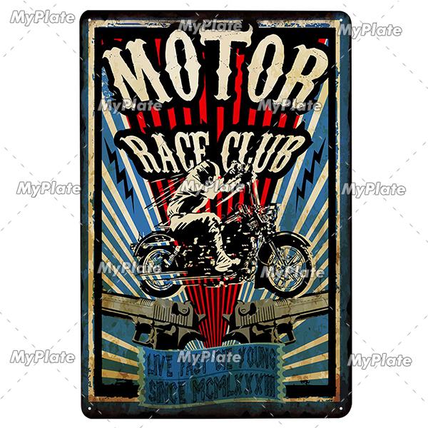Motorbike Metal Sign Vintage Plaque Tin Sign Wall Decor For Garage Plate Crafts Art Ride Or Die Poster Gift Custom Drop Shipping