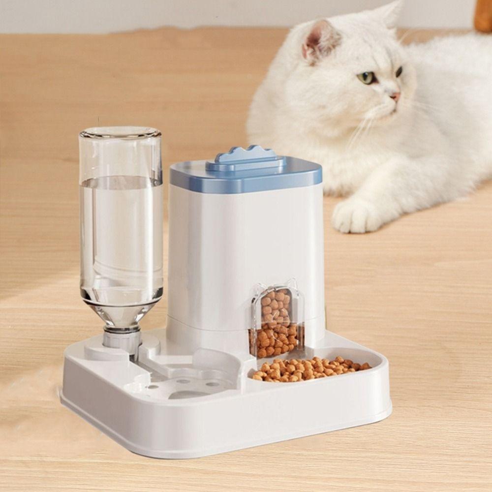 Detachable Automatic Cat Water Feeder Dry Wet Separation Dog Cat Food Bowl  for Puppy Kitten