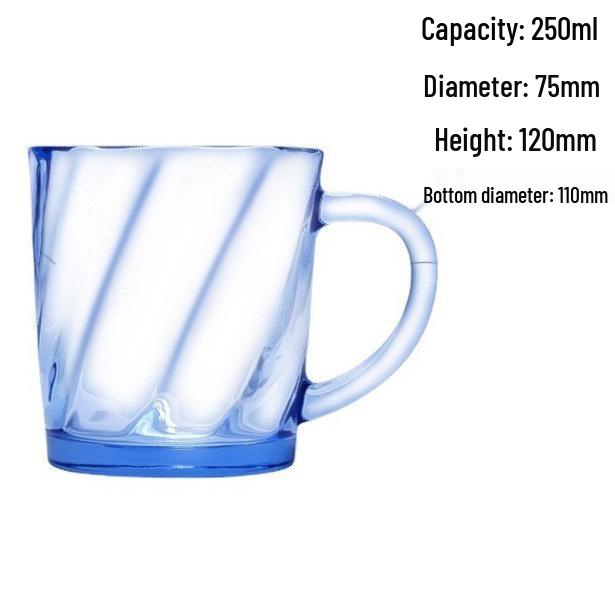 

Xibibanjie Handheld Striped Colorful Beverage Cup for Tea, Milk, and More 250ml