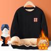 Thick Velvet Sherpa Round Neck Top Men's Korean All-match Casual and Fashionable Sweatshirt