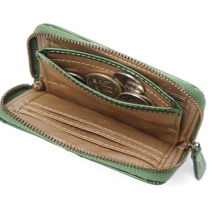 [Dakota] Portofel Mini Piele Naturală Femei Portocaliu DA-31605-34