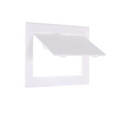 Plastic Opening Flap Cover Plate White ABS Access Hatch Cover Inspection Hole Doors Wall Ceiling