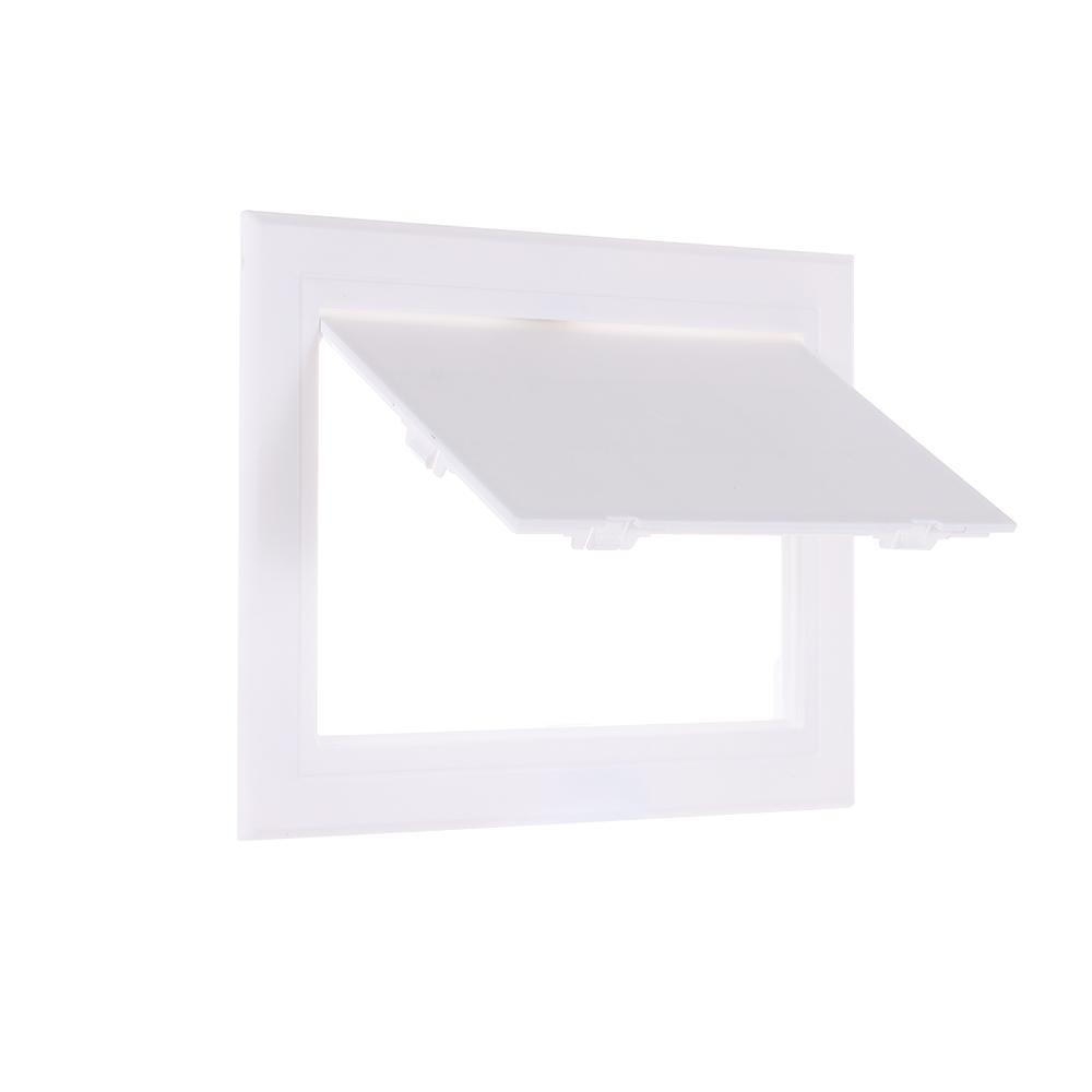 1pc Access Panel Inspection Hole ABS Access Doors Wall Ceiling White Hatch Cover Universal Plastic Push-Type Inspection Port