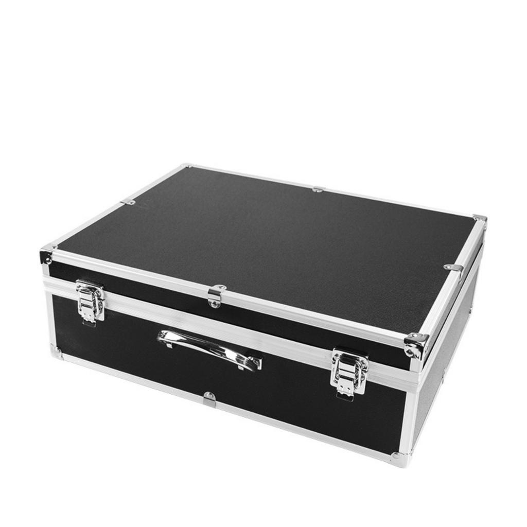 Carrying Case With Diced Foam Aluminum Build for Microphone Equiment Camera Tools Recorder Transportation Case