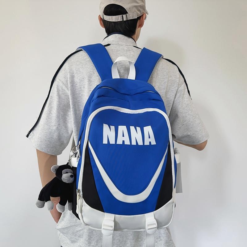 Женский рюкзак с цветными блоками большой вместимости — фото 5