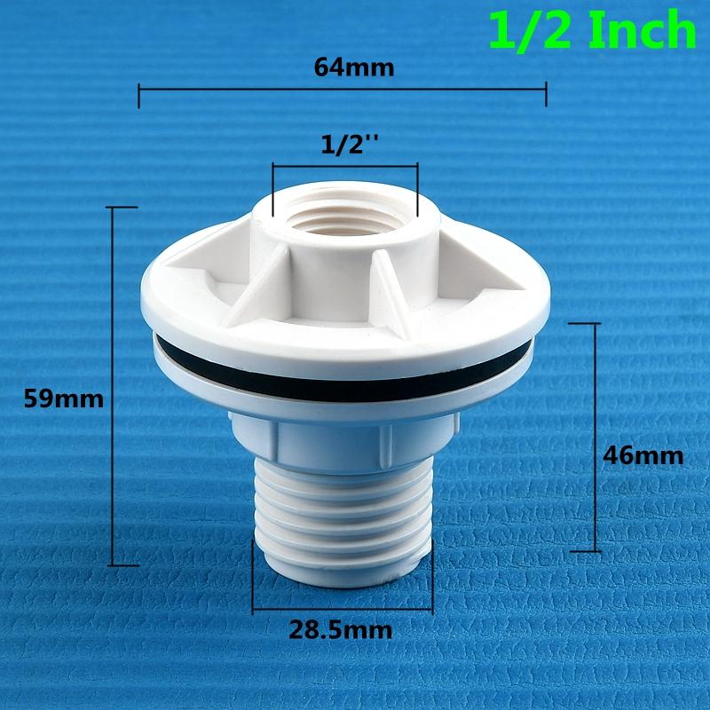 

1~10PCS 1/2, 3/4, 1 Inch UPVC Double Female Thread Water Tank Joints Fish Tank Connector Garden Irrigation Accessories 1 PC