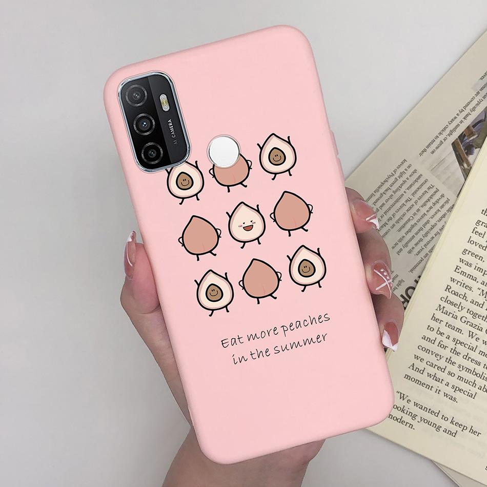 For OPPO A53S 2020 Case Cartoon Coque Heart Painted Silicone Phone Back Cover For Oppo A53s A 53s A53 S Oppoa53 2020 Shell Case