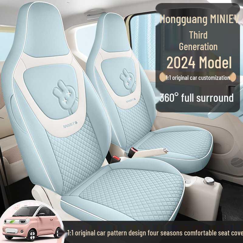 3rd Gen Wuling Mini Linen Car Seat Covers - All-Season Fit for 24 Models
