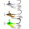 5 szt. 7g/10g/15g przynęty wędkarskie haczyk Swimbait główki jigowe obrotowe haczyki cekiny do słonej wody słodkowodne przynęty haczyk